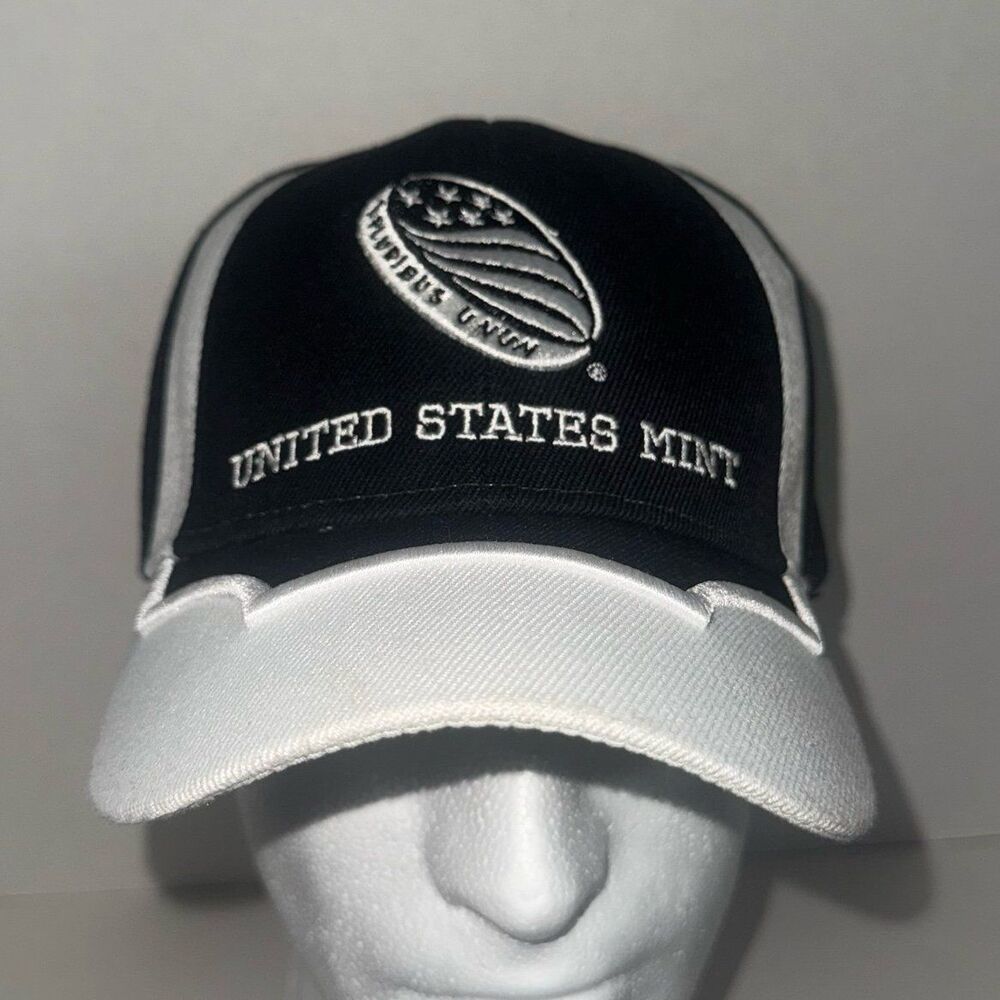 United States Mint Black & White Hat Philadelphia The Dept Of The Treasury NEW